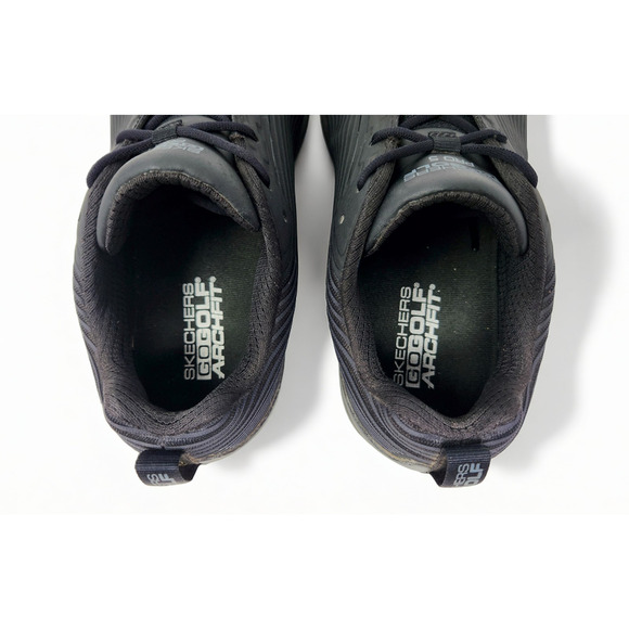 Skechers GO GOLF Pro 5 Mens 10 Black Lace Up Arch Fit Spiked Golf Shoes 214044